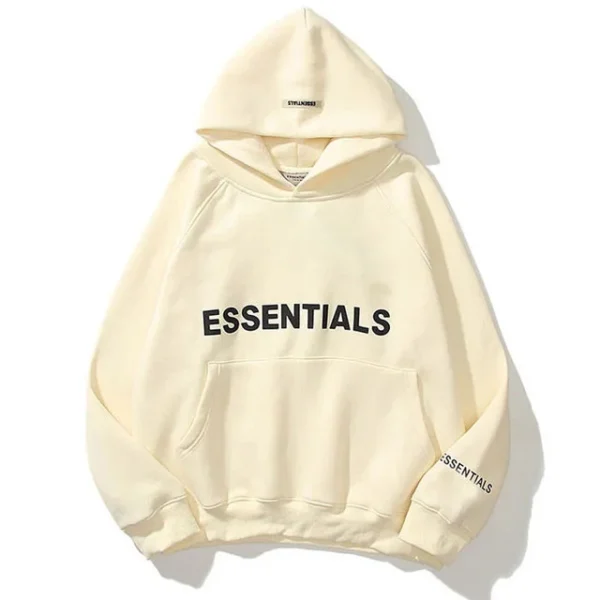 Essentials White Hoodie